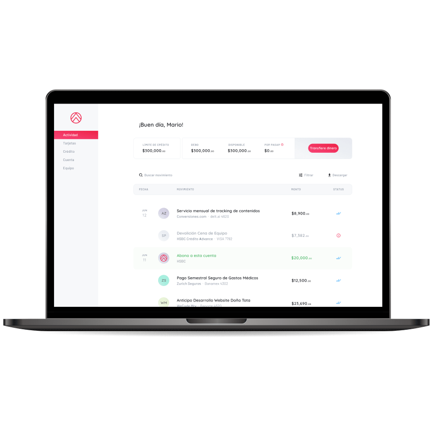 delt.ai financial platform displayed on a laptop